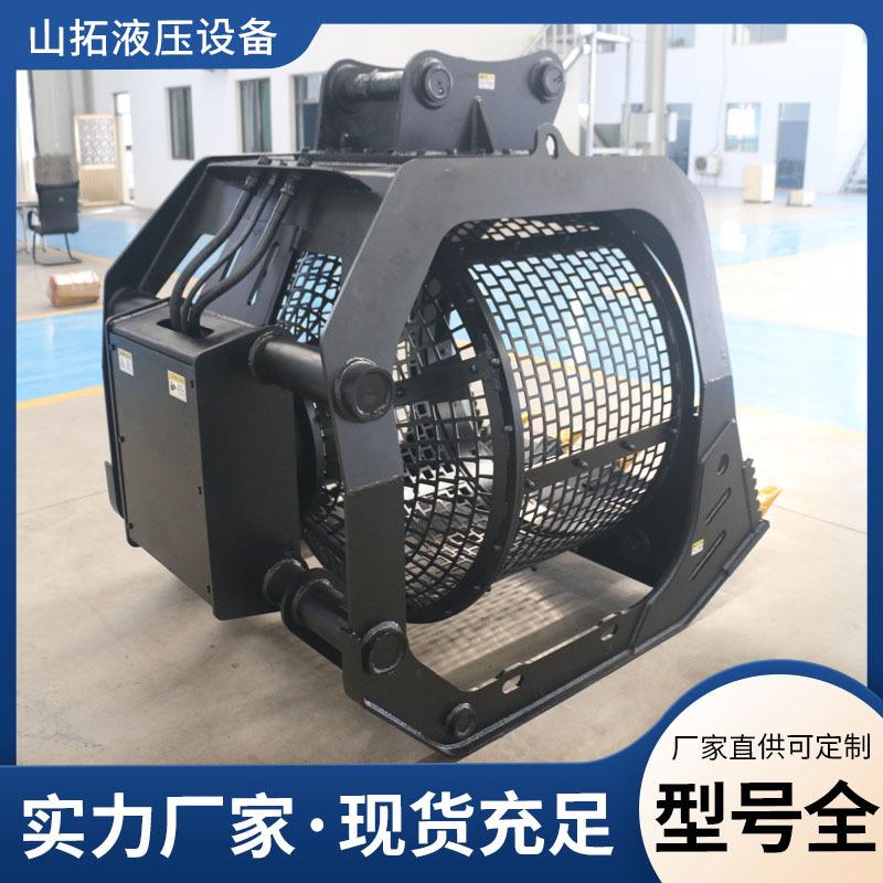 液压旋转滚筒筛液压传动水洗沙石筛分斗挖掘机泥沙分离振动筛沙斗