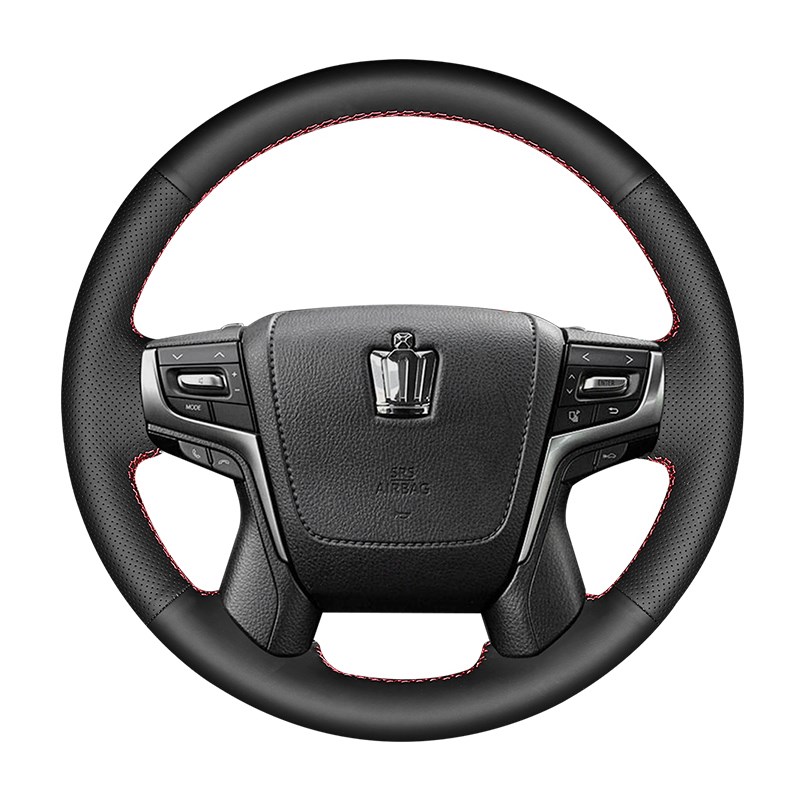 05-18款丰田皇冠方向盘套手缝12代13代老皇冠四季薄改装