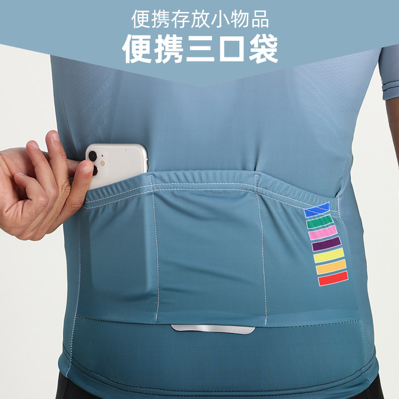 自行车短袖骑行服夏季男山地公路车短裤套装透气速干越野骑行服装