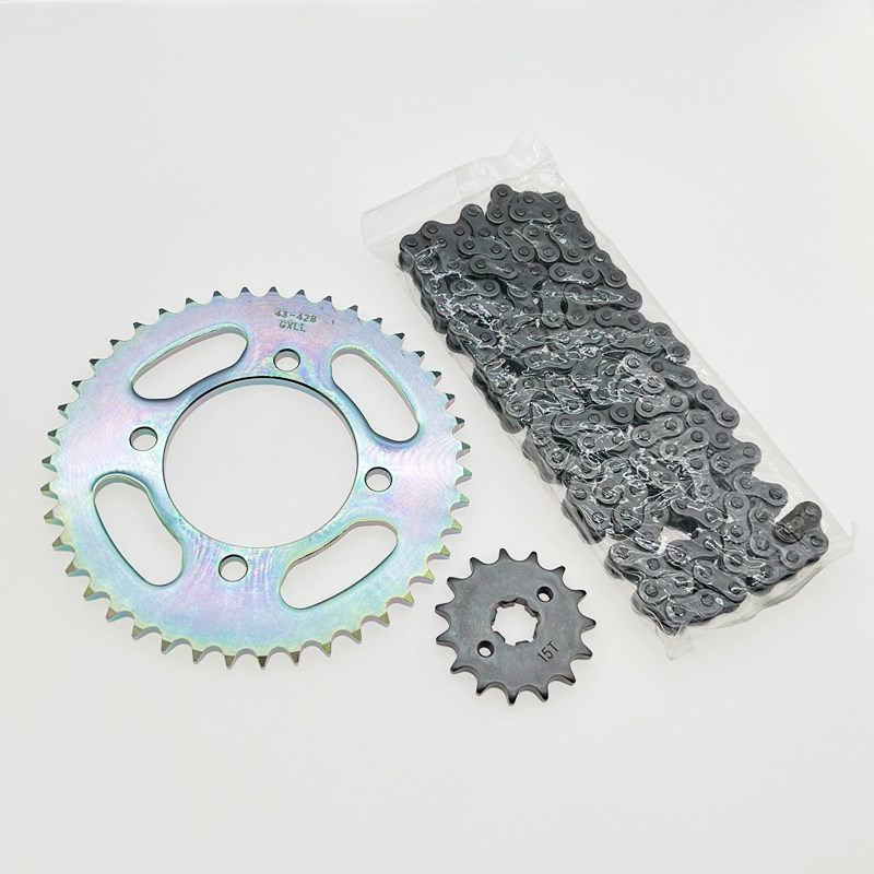 适用铃木摩托车悦酷GZ150-A电喷太子GZ150-E牙盘链轮链条三件套链