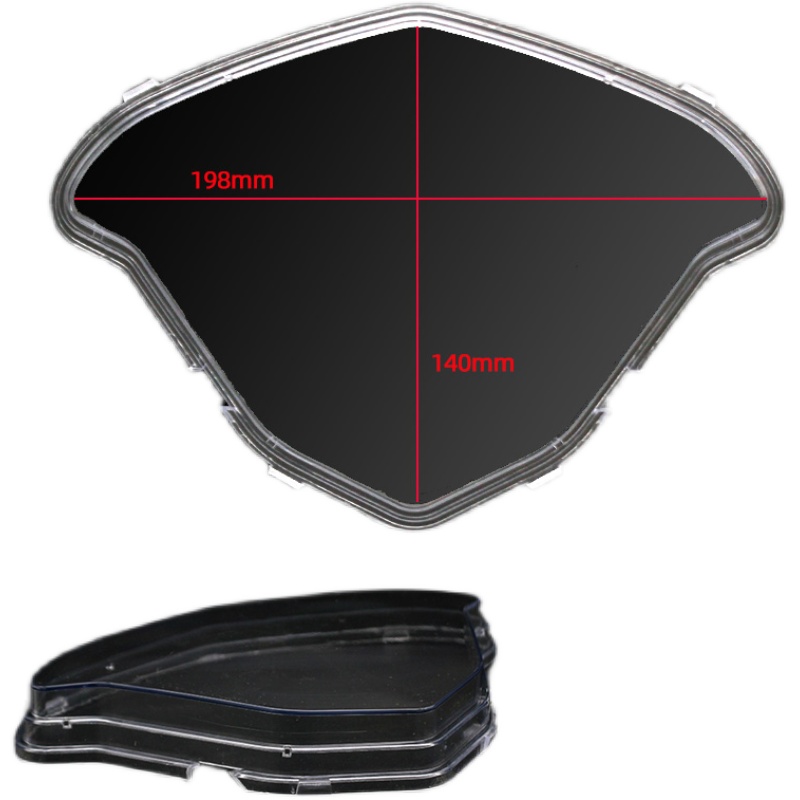 电动车透明码表上盖踏板车小美景摩托车透明仪表壳仪表罩咪表外壳