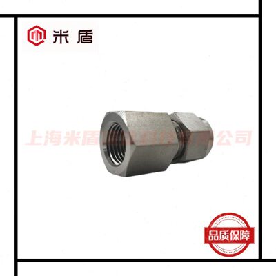 316L不锈钢双卡套直通终端管接头 内螺纹NPT3/8-10mm卡套直通接头
