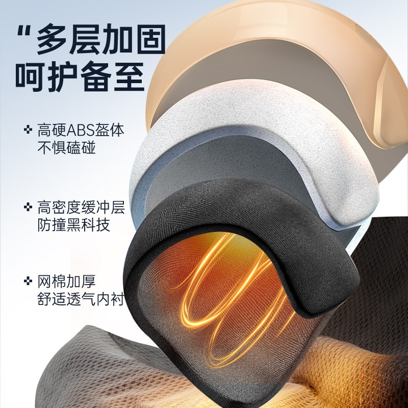 新国标3C认证头盔电动电瓶车男女士秋冬保暖半盔四季通用安全帽