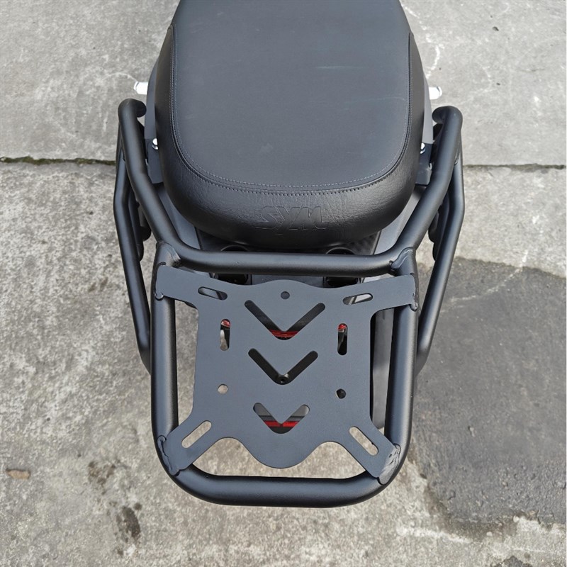 适用于三阳XS125T-22迪爵125前后保险杠排气护杠尾架靠背改装配件