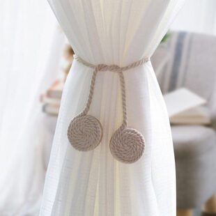 按扣的挂带创意窗帘窗帘绑束一对的绑带扣辅料配件窗帘勾挂式磁铁