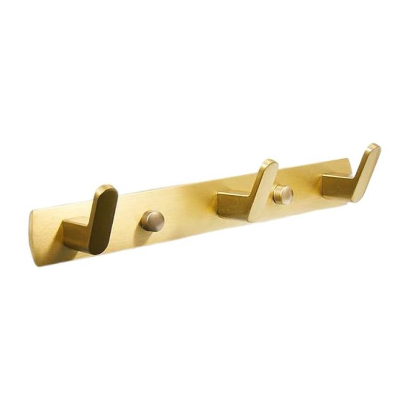 Entryway Key Hooks Gold Brushed Hat Hanger WallS Mounted Rob