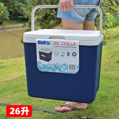 车载冷藏箱便携式户外钓鱼家用Esk26外卖箱y冰桶冰箱保温箱保鲜L