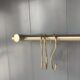 金色单杆钩免打孔长装 饰黄铜挂钩壁挂定制厨房横卫生间杆 饰挂杆装