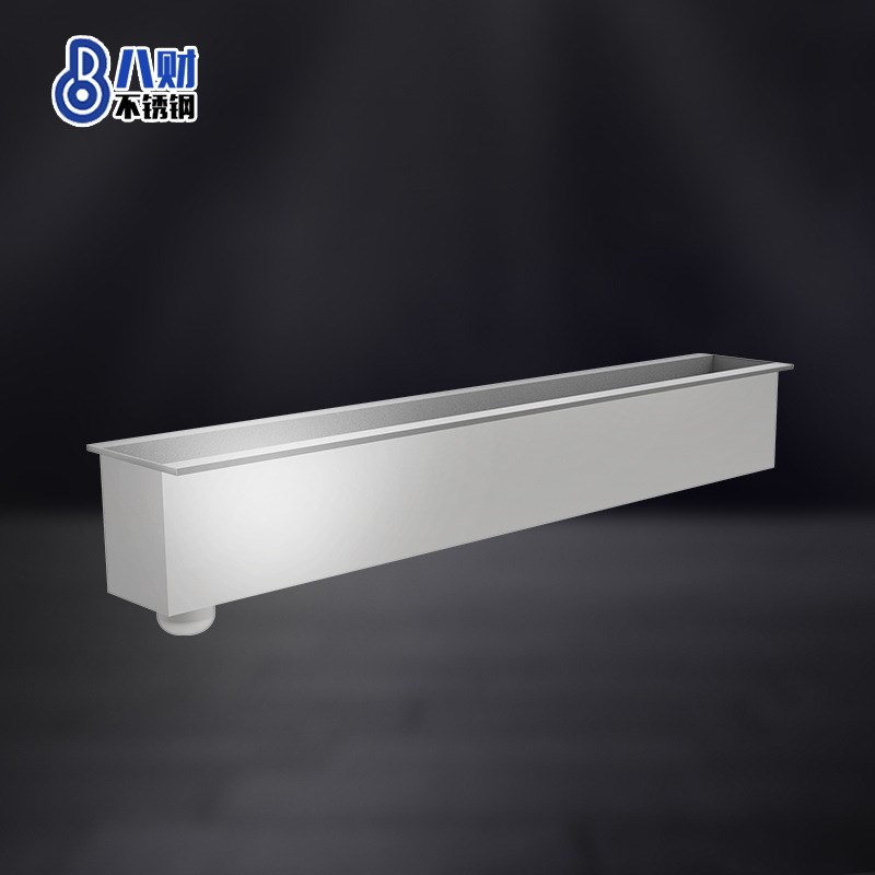 定制不锈钢脚踏式小便池 景区服B务区商圈公共卫生间不锈钢小便槽