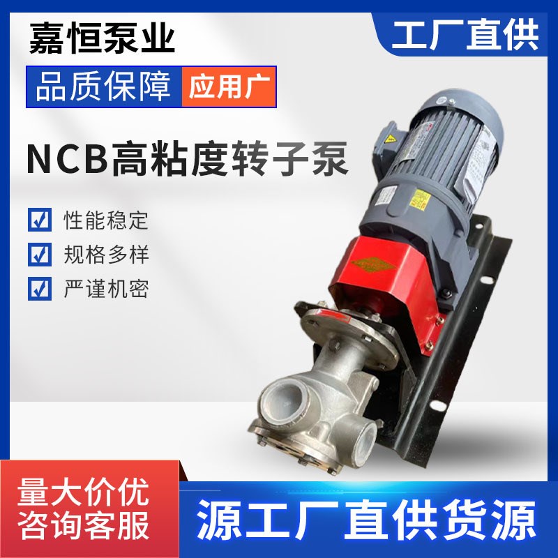 定制NCB转子泵高粘度输送树脂AES日化沥青化工涂料内Z啮合齿轮泵