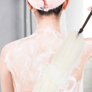 长条洗澡巾浴花后背拉背条搓泥搓B背巾可爱搓澡起泡洗浴用品沐浴