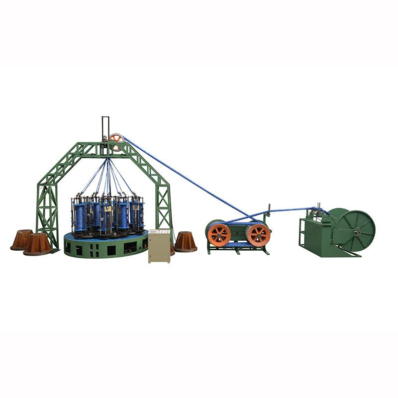 恒辉897-12T大型绳缆船缆编织机大八股中八股小八股高速编织机械