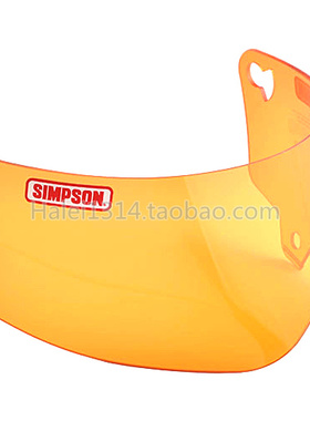 美国进口simpson辛普森不法B之徒头盔专用风挡镜片电镀黑色彩色