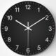 时钟餐厅客厅家用石英钟个性 北欧现代简约 钟表挂钟大气黑色时尚