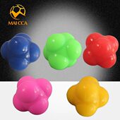 反应力练习用品橡胶不六角速定向反弹调手训练眼实心度反应球协