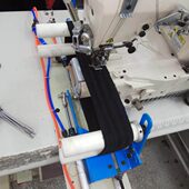 多车橡筋下兰架上车机机腰冚针架拉绷缝机坎腰架气动拉架橡筋腰架