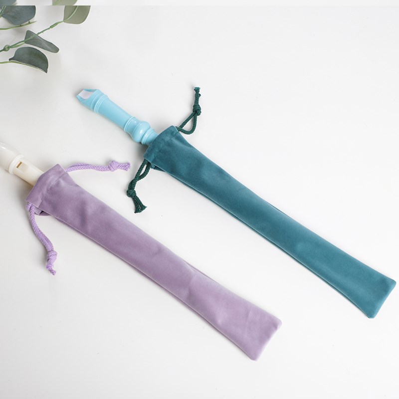 小学生专用德式六八孔高音竖笛z收纳袋保护套加厚绒布抽绳束口袋