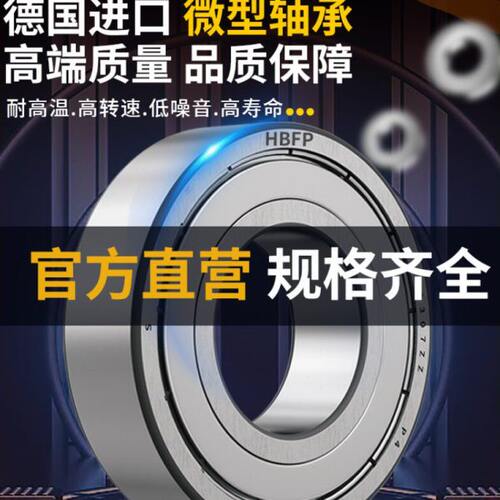 HBFP碳钢6207 6208 6209 6210 金属密封 橡胶密封 ZZ RS 2RS ZZ