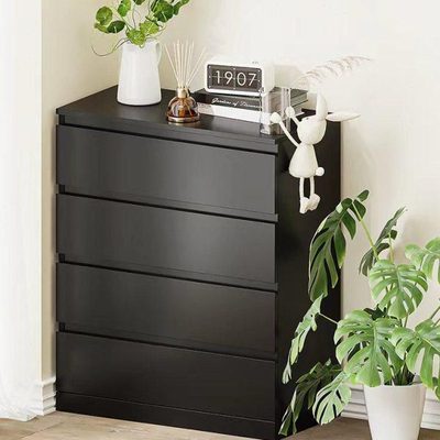 简约三四五斗柜储物抽屉柜实用卧室木收纳柜床尾置物柜malm储物柜