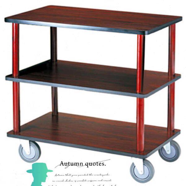 实木三层服务车酒店烤鸭手推车餐厅酒水车送餐车带轮甜品车点心车