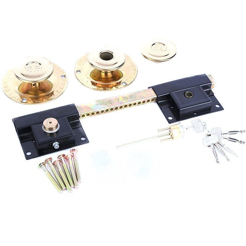 大门锁齿条锁插i销锁防盗庭院大门锁老式双开门双扇门别墅大门锁