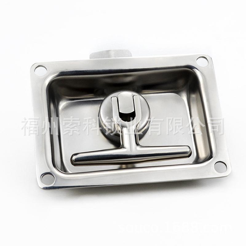 面板锁工程机械车304不锈钢发电机组锁工业设N备蒸柜平面锁MS108