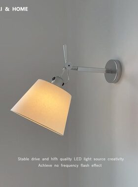 头lo壁灯中感灯摇臂卧室床风o卫生间楼梯To高级me法式奶油古阳台