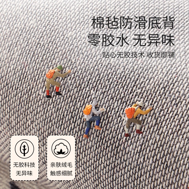 客厅地毯2024新款高级感沙发茶几毯家用法式免洗卧室床边隔音地垫