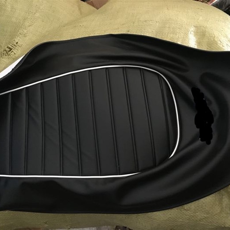 嘉陵70摩托车改装复古座垫套子 JH70短款式坐垫皮套  黑色  棕色