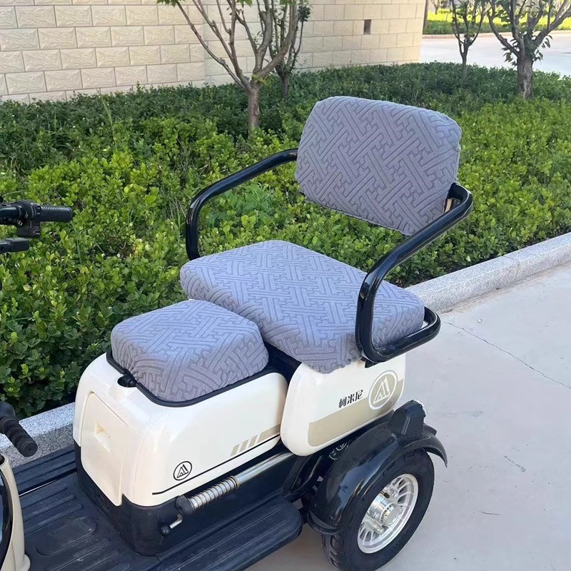 爱玛雅迪乐酷小鸟艾美达金彭万仕达台铃三连坐电动三轮车座套坐垫