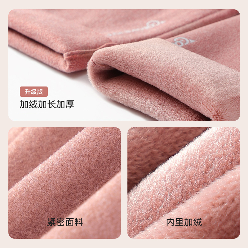 德绒手套女士冬季露半指手套触控屏幕保暖2023新款写字敲键盘打字