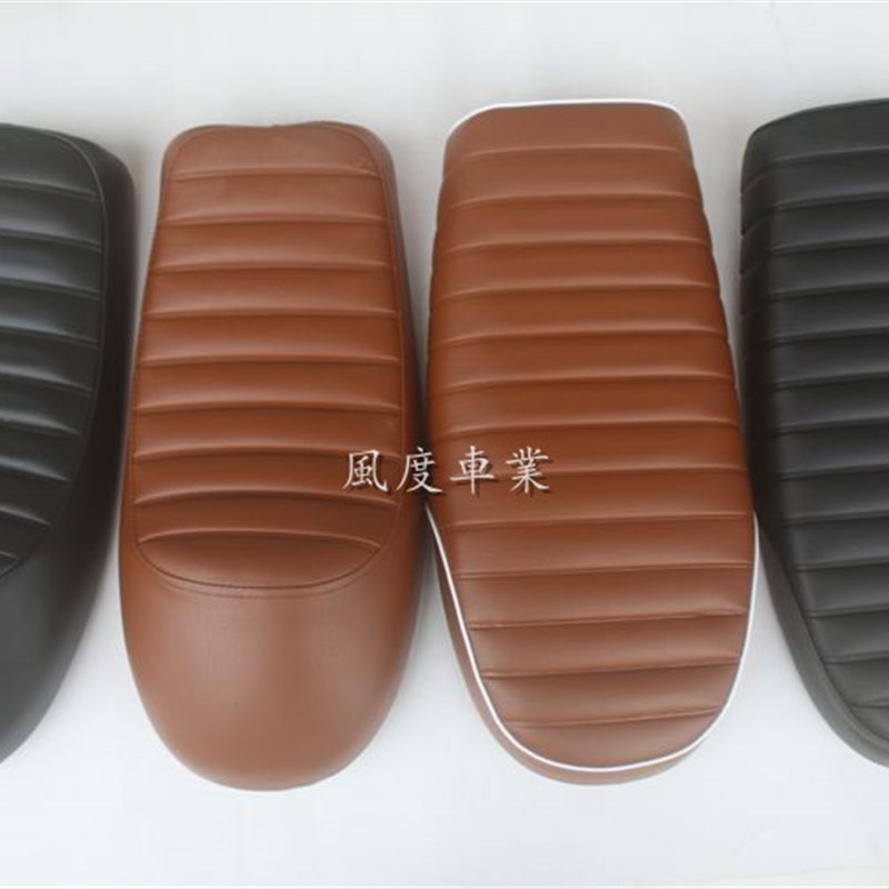 特价款复古摩托车改装超短CG 53cm 毛毛虫坐垫 驼峰座垫包
