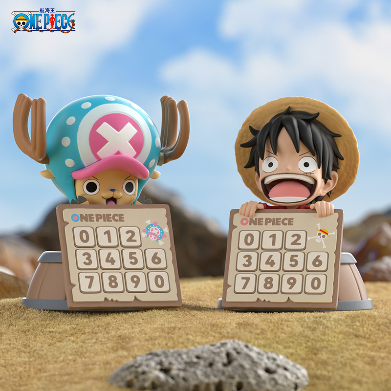 正版航海贼王汽车载停车号码牌路飞乔巴香薰挪车电话摆件模型手办