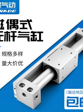 带RY装顺白色可Y3螺纹磁性开关磁铁)C/1式C气动导轨R无杆气缸