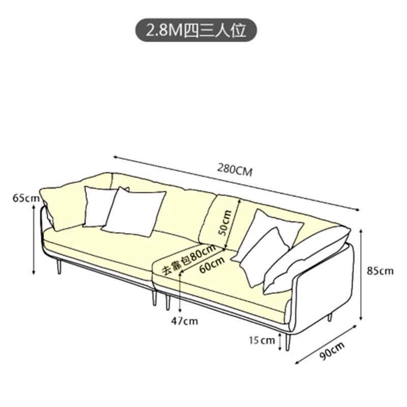中古风油蜡e皮法式复古小户型直排全真皮沙发客厅皮艺焦糖棕色沙
