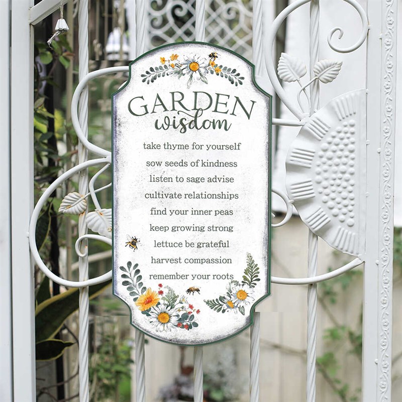 森得源壁饰做旧复古花园铁艺装饰D挂牌花园阳台装饰欢迎入户门牌