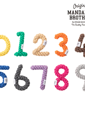 MANDARINE BROTHERS曼德瑞宠物猫狗绳结磨牙耐咬玩具互动解压用品