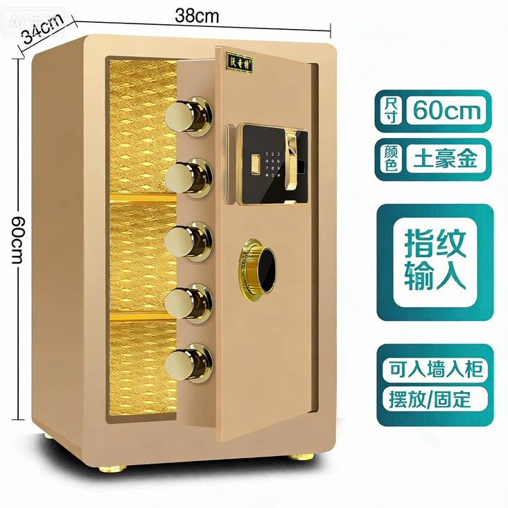 沃奇特保险柜大型全钢家用指纹电子密码保险箱防盗保管箱