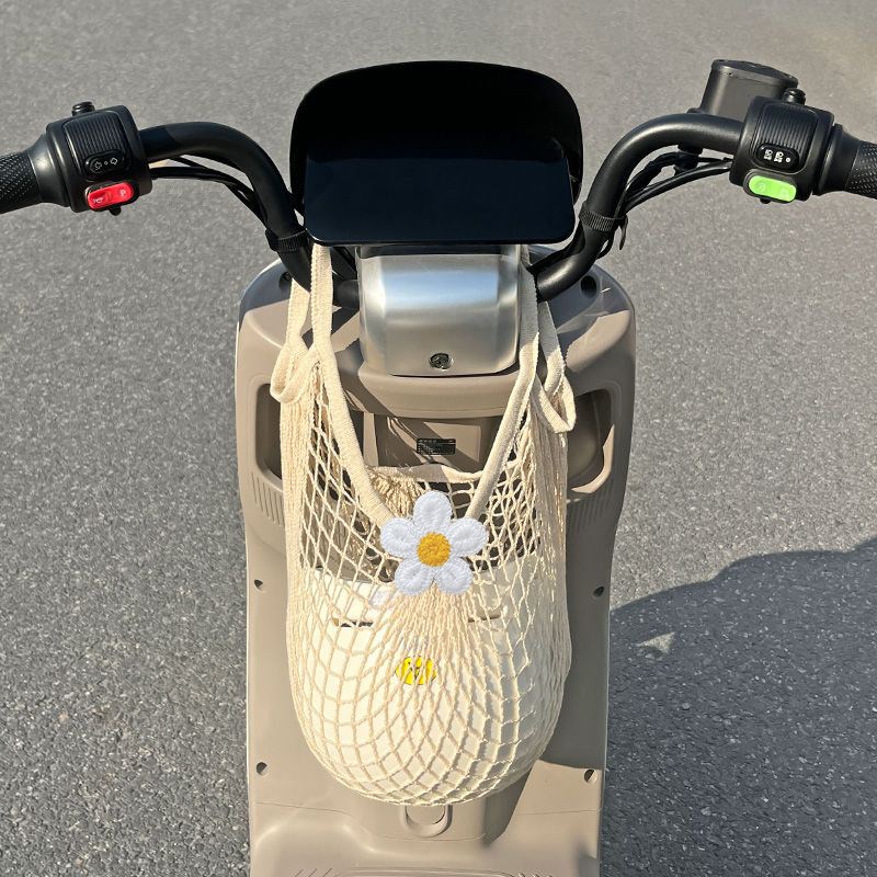 电动车前置物兜放头盔收纳袋神器网兜弹力M后座尾箱大容量通用储