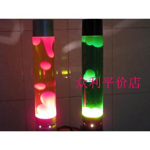 lava lamp 创意葱灯熔岩灯蜡灯温馨卧室床头灯水母灯 装饰台灯