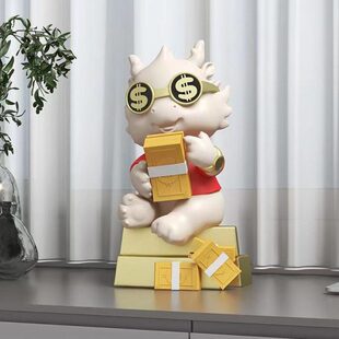 网红新款十二生肖年儿童男贪财存钱罐只进不出摆件女孩2024龙龙孩