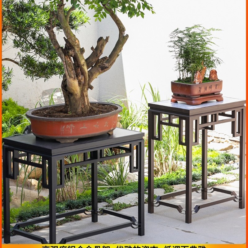 花架置物架多层h阳台落地式客厅窗台多肉花盆铝材铝材室内几架新