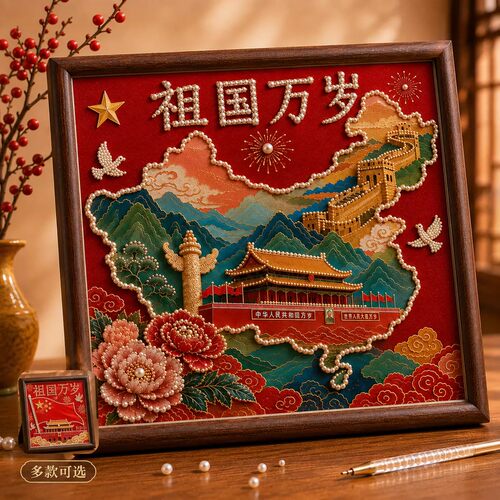 国庆珍珠画diy材料包