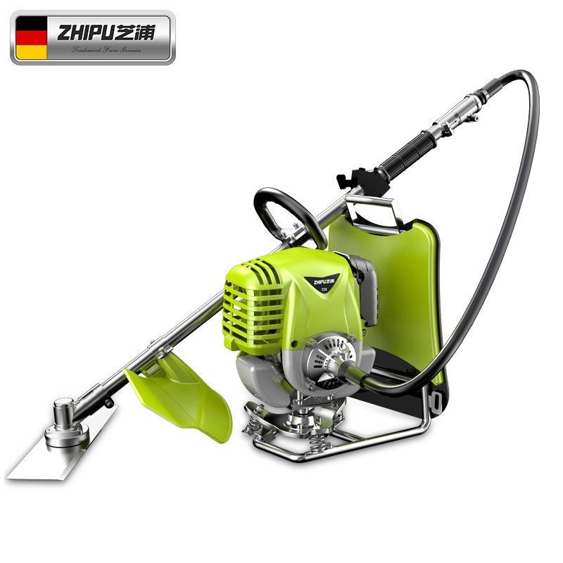 德国芝浦割草f机多功能开 荒小型家用四行程汽油除草机揹负式