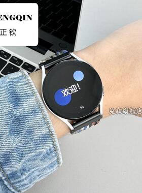 适用garmin佳明255m表带265s尼龙955编织965磁吸扣venu3s同款245m