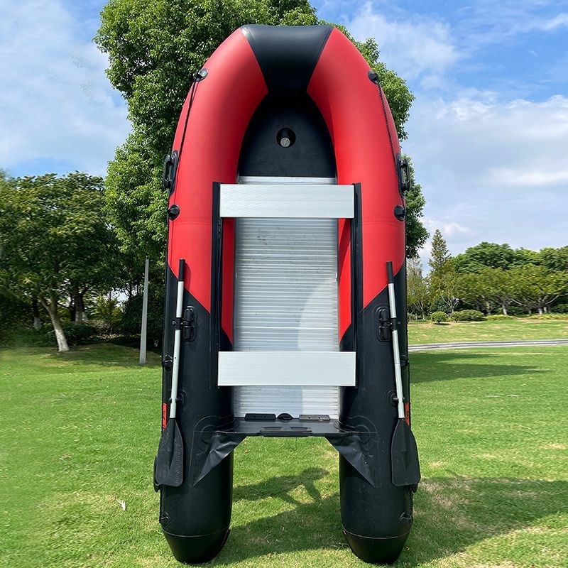 橡皮艇加厚钓鱼船耐磨硬底冲锋舟皮画H艇漂流船折叠船橡皮艇气垫