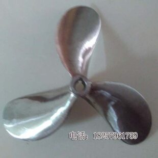 右旋柴油木机4马力螺旋桨/左旋船外机桨150反向铁船/挂不锈钢-桨