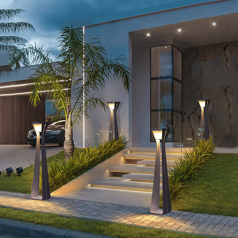 太阳能户外灯防水庭院灯室u外草坪灯现代简约别墅景观灯公园园林