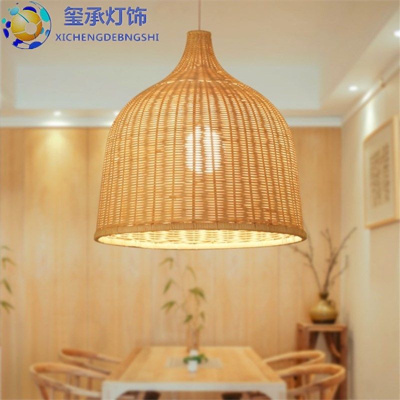 中式藤艺餐厅吊h灯个性创意吧台酒店茶楼卧室客厅书房竹编灯笼灯,家装灯饰光源,客厅吊灯,淘宝优惠券,粉丝福利购,淘宝优惠卷