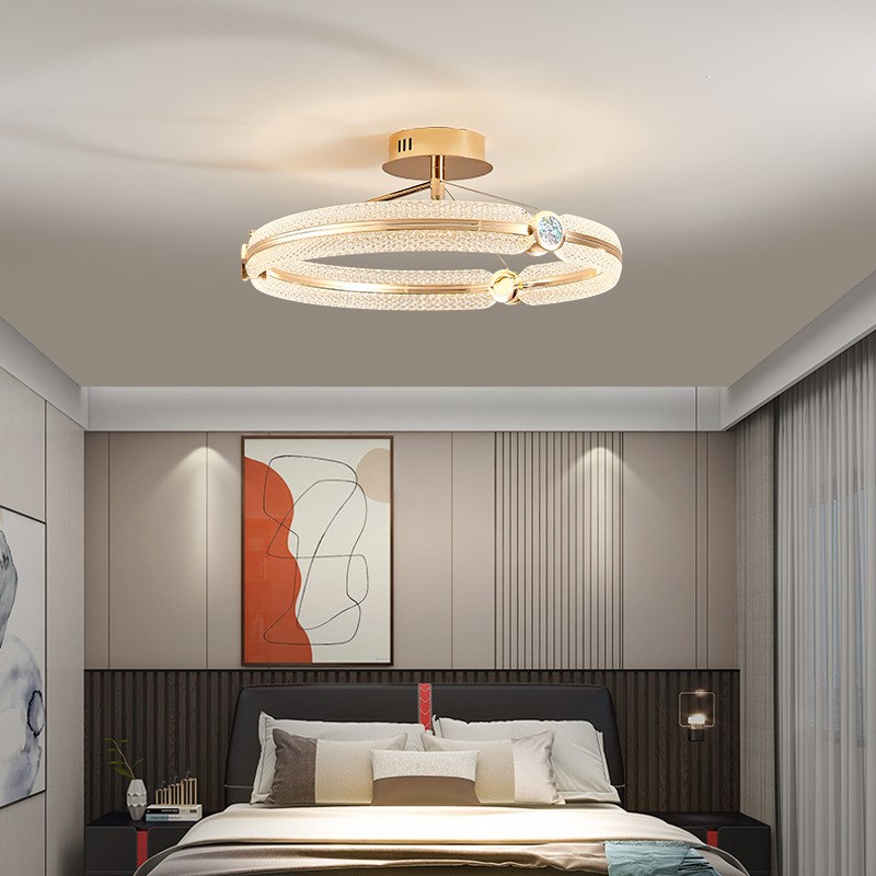 客厅灯吊灯圆环形大n厅灯简约现代卧室餐厅灯北欧极简客厅装饰灯